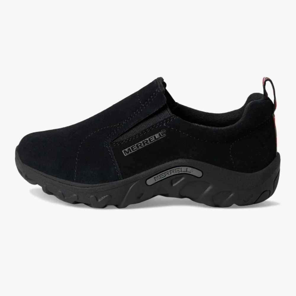 Big Kids' Merrell Jungle Moc Suede Black Size 5.5, NWOT